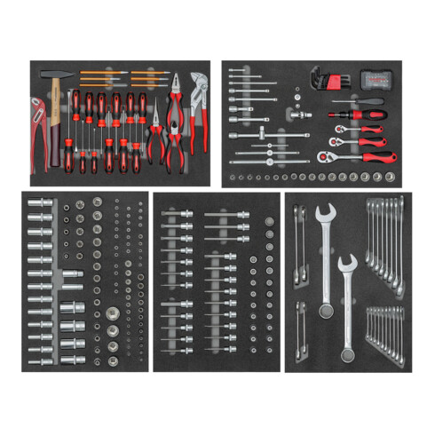 GEDORE red Jeu d'outils dans servante d'atelier GEDMaster 272 pces, R22071005