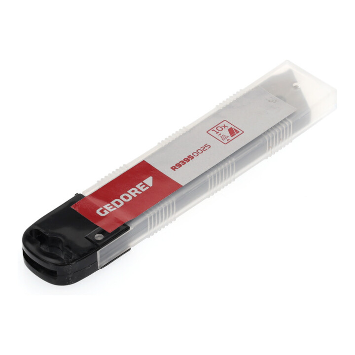 Gedore red Lames de rechange à détacher pour cutter, 10 pièces, largeur de lame 25 mm, épaisseur 0,5 mm, R93950025
