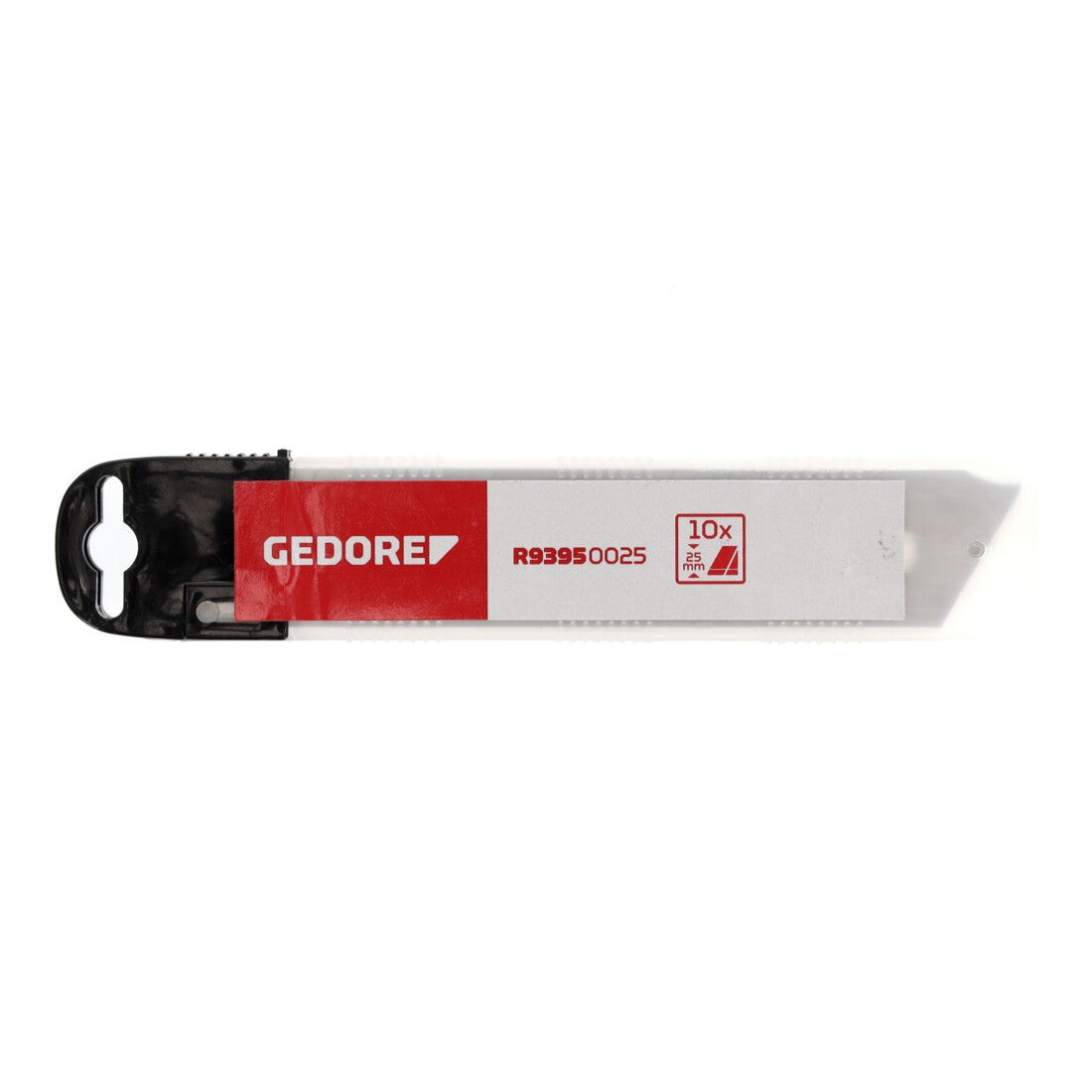 Gedore red Lames de rechange à détacher pour cutter, 10 pièces, largeur de lame 25 mm, épaisseur 0,5 mm, R93950025