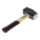 Gedore red Marteau de forgeron avec manche en bois, 1250 g tête, manche en frêne, outil forgé, coin anneau, R92200050-4
