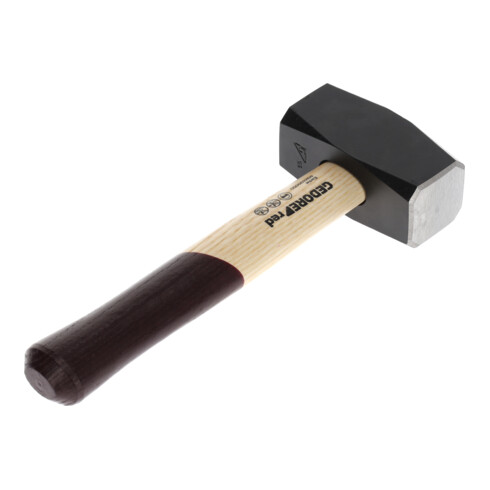 Gedore red Marteau de forgeron avec manche en bois, 1250 g tête, manche en frêne, outil forgé, coin anneau, R92200050