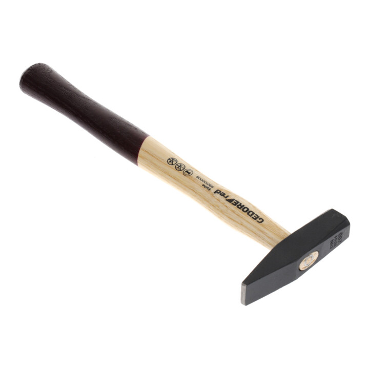 Gedore red Marteau de serrurier avec manche en bois, 200 g, manche en frêne, forgé, R92100008