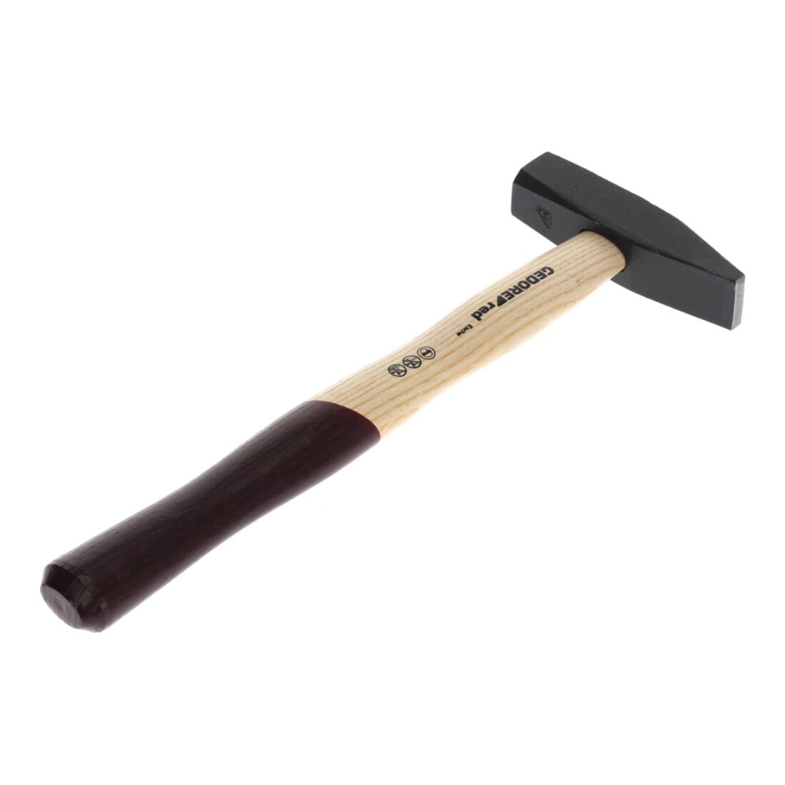 Gedore red Marteau de serrurier avec manche en bois, 400 g poids de tête, manche en frêne, outil forgé, R92100016