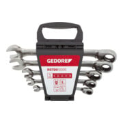 Gedore red Maul-Ringratschenschlüssel-Satz, umschaltbar, Set 5-tlg, SW 8-19 mm, abgewinkelt, Schraubenschlüssel, R07205005-1