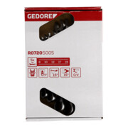 Gedore red Maul-Ringratschenschlüssel-Satz, umschaltbar, Set 5-tlg, SW 8-19 mm, abgewinkelt, Schraubenschlüssel, R07205005-2