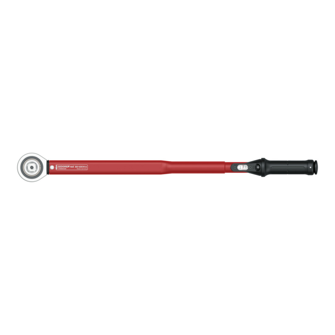 Gedore red Momentsleutel voor links- en rechtsdraaiende schroefdraad, 3/4 inch, 80-400 Nm, stalen buis, rood/zwart