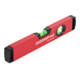 Gedore red Niveau à bulle, 300 mm de long, avec bulle verticale et horizontale, précision de mesure +/- 0,5 mm/m, R94100051