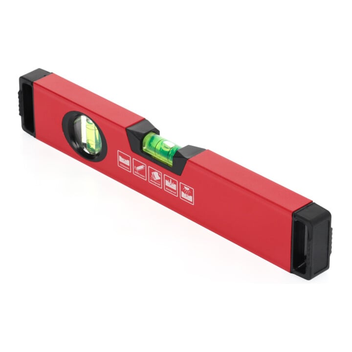 Gedore red Niveau à bulle, 300 mm de long, avec bulle verticale et horizontale, précision de mesure +/- 0,5 mm/m, R94100051