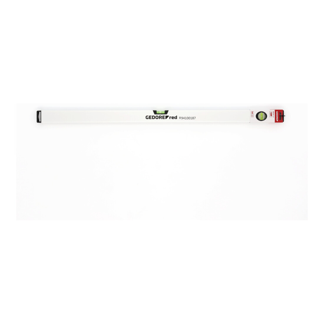 Gedore red Niveau à bulle magnétique, 1000 mm de long, avec niveau vertical et horizontal, précision de mesure +/- 0,5 mm/m, R94100187