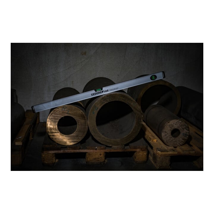 Gedore red Niveau à bulle magnétique, 1000 mm de long, avec niveau vertical et horizontal, précision de mesure +/- 0,5 mm/m, R94100187