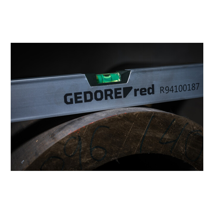 Gedore red Niveau à bulle magnétique, 1000 mm de long, avec niveau vertical et horizontal, précision de mesure +/- 0,5 mm/m, R94100187