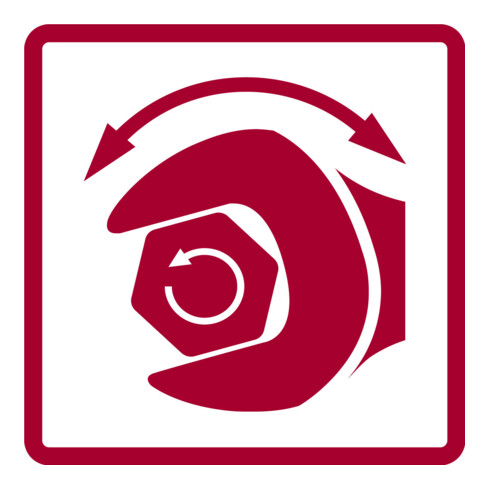 Gedore red offener Ring-Maulratschenschlüssel-Satz, Maul mit Ringratsche, Set 10-teilig, SW 10-19 mm, R05905010