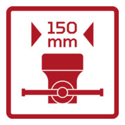 Gedore red Parallel-Schraubstock mit Amboss, drehbar, nach vorn öffnend, zentrisch, Spannkraft 25 KN, R93800150-4