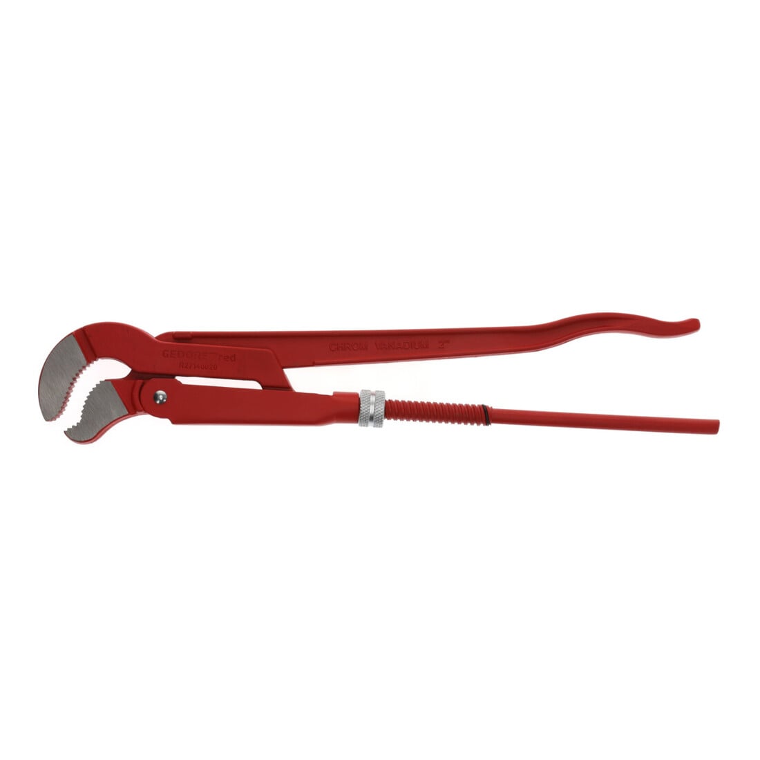 Gedore red Pince à tuyau d'angle 45°, ouverture 67 mm/2 pouces, bec en S, massive, denture décalée, R27140020