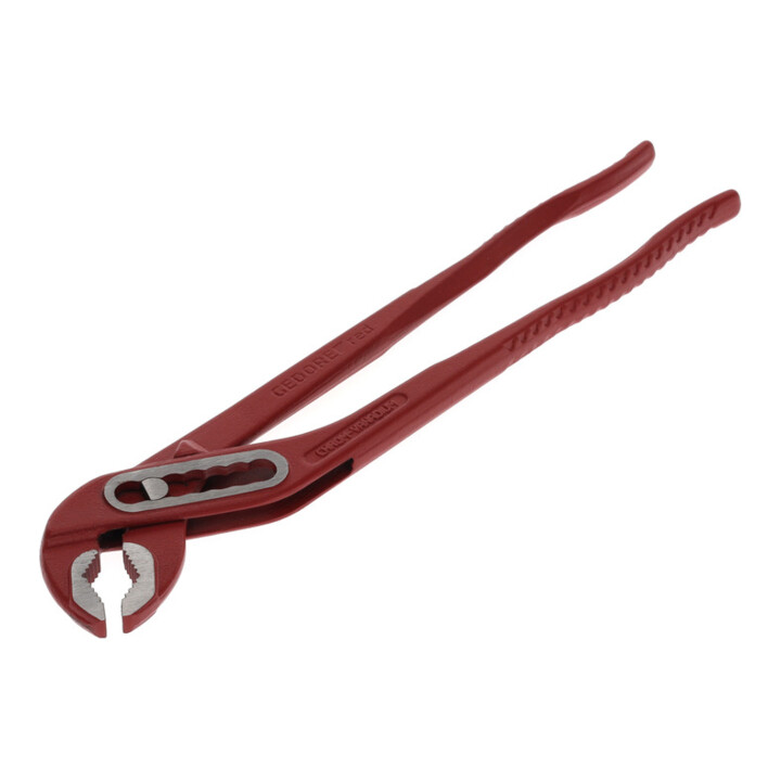 Gedore red Pince multiprise pour pompe à eau, ouverture jusqu'à 42 mm, 7 positions, articulation traversante, plate, R28100012