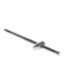 Gedore red Poignée transversale avec coulisse, entraînement 1/2", 12,5 mm, actionnée manuellement, pour douilles, 250 mm de long, R65200049