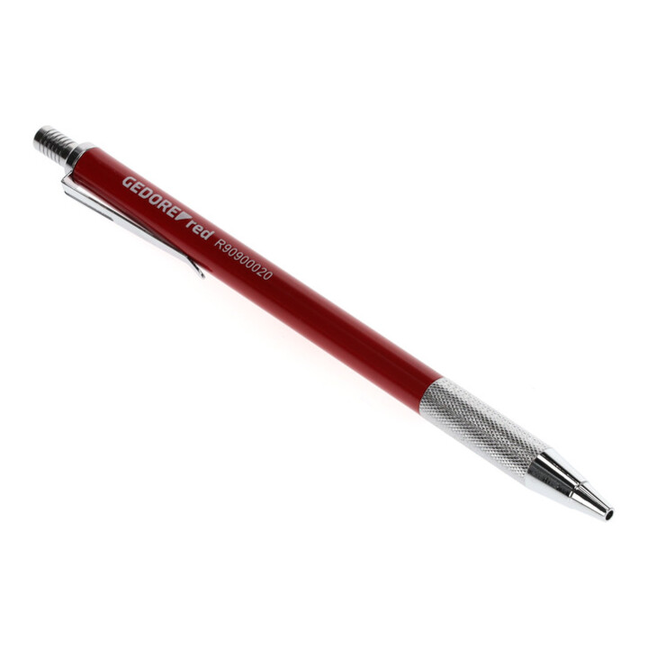Gedore red Pointe à tracer avec pointe interchangeable, rétractable, pour métal, carbure, 150 mm, R90900020