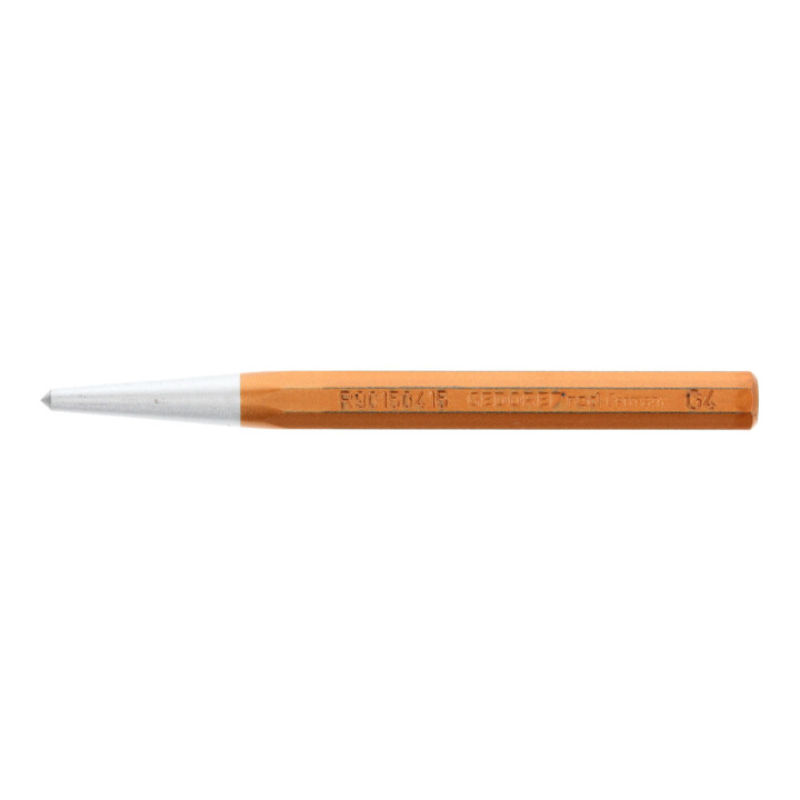 Gedore Red Pointe à tracer, tige octogonale, tête d'impact Ø 4 mm, revenu, acier, 120 mm de long, outil, R90150415