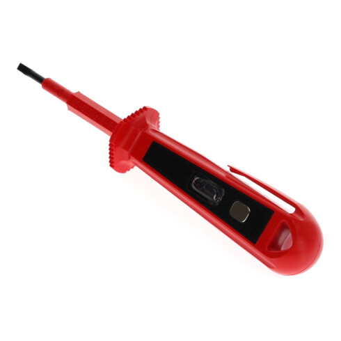Gedore red Prüfschraubendreher mit Schlagzähler, Messbereich max. 250 Volt, mit Abrutschschutz, Phasenprüfer, R38120312