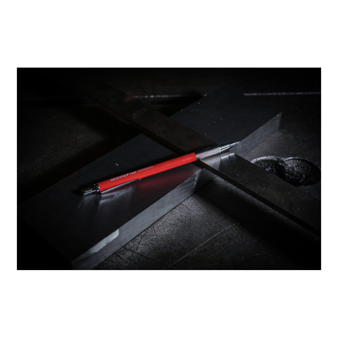 Gedore red Reißnadel mit auswechselbarer Spitze, versenkbar, für Metall, Hartmetall, 150 mm lang, R90900020