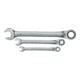 Gedore red Ringratelsleutelset met ringratel, set 12-delig, maat 8-19 mm, plat, steeksleutel, R07105012