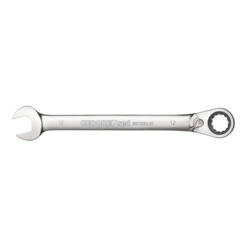 Gedore red Ringratschenmaulschlüssel, umschaltbar, SW 22 mm, abgewinkelt, flach, 12-kant, Schraubenschlüssel, R07200220