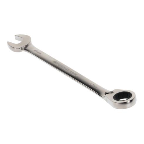 Gedore red Ringratschenmaulschlüssel, umschaltbar, SW 27 mm, abgewinkelt, flach, 12-kant, Schraubenschlüssel, R07200270