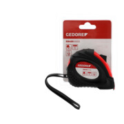 Gedore red Ruban à mesurer, 3 m, classe de précision II, magnétique, enroulement automatique, avec clip métal, R94550003-4