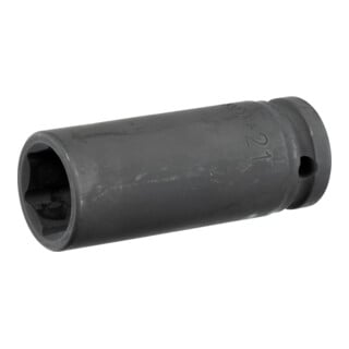 Gedore red Schlagschraubereinsatz, Nuss, 1/2" 12,5 mm Antrieb, 6-kant, SW 21 mm, lang, maschinenbetätigt, Auto/KFZ, R63002116