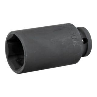 Gedore red Schlagschraubereinsatz, Nuss, 1/2" 12,5 mm Antrieb, 6-kant, SW 30 mm, lang, maschinenbetätigt, Auto/KFZ, R63003015