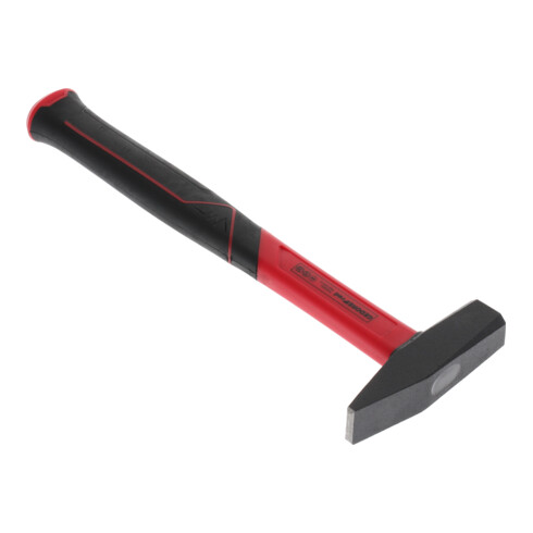 Gedore red Schlosserhammer mit Fiberglasstiel, 300 g Kopfgewicht, Hammer mit Fiberglasgriff, Werkzeug, geschmiedet, R92120012