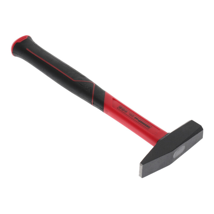 Gedore red Schlosserhammer mit Fiberglasstiel, 300 g Kopfgewicht, Hammer mit Fiberglasgriff, Werkzeug, geschmiedet, R92120012