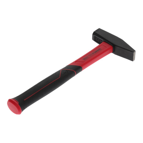 Gedore red Schlosserhammer mit Fiberglasstiel, 500 g Kopfgewicht, Hammer mit Fiberglasgriff, Werkzeug, geschmiedet, R92120020