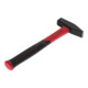 Gedore red Schlosserhammer mit Fiberglasstiel, 500 g Kopfgewicht, Hammer mit Fiberglasgriff, Werkzeug, geschmiedet, R92120020-4