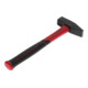 Gedore red Schlosserhammer mit Fiberglasstiel, 800 g Kopfgewicht, Hammer mit Fiberglasgriff, Werkzeug, geschmiedet, R92120032-4
