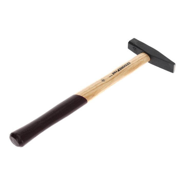 Gedore red Schlosserhammer mit Holzgriff, 100 g Kopfgewicht, Hammer mit Eschenstiel, Werkzeug, geschmiedet, R92100004