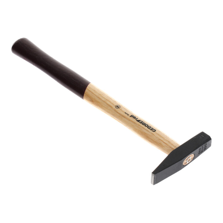 Gedore red Schlosserhammer mit Holzgriff, 100 g Kopfgewicht, Hammer mit Eschenstiel, Werkzeug, geschmiedet, R92100004