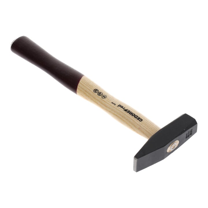 Gedore red Schlosserhammer mit Holzgriff, 400 g Kopfgewicht, Hammer mit Eschenstiel, Werkzeug, geschmiedet, R92100016
