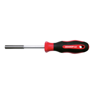 Gedore red Schraubendreher Bithalter magnetisch 1/4'' 6,3 mm 6-kant, Schraubenzieher, 2-Komponenten-Griff, 210 mm, R38950000