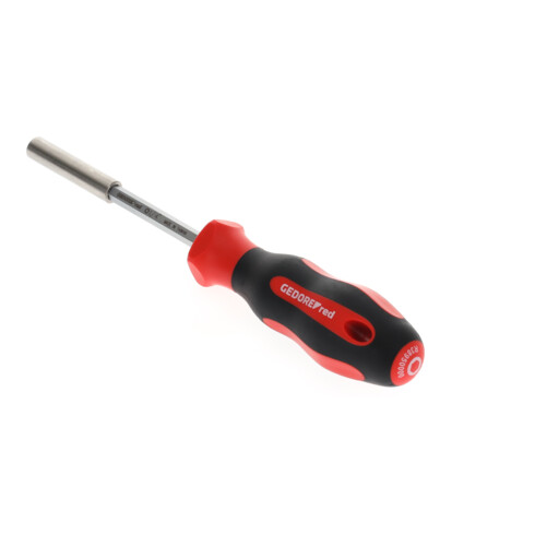 Gedore red Schraubendreher Bithalter magnetisch 1/4'' 6,3 mm 6-kant, Schraubenzieher, 2-Komponenten-Griff, 210 mm, R38950000