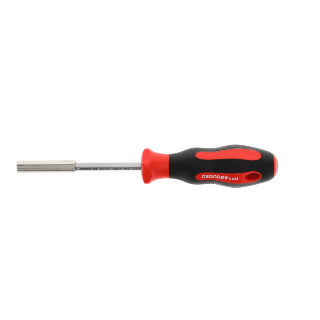 Gedore red Schraubendreher Bithalter magnetisch 1/4'' 6,3 mm 6-kant, Schraubenzieher, 2-Komponenten-Griff, 210 mm, R38950000