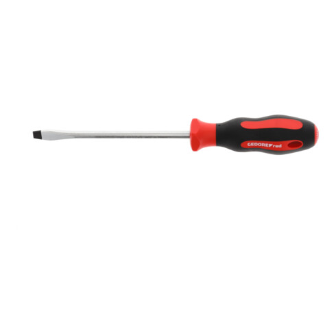 Gedore red Schraubendreher Schlitz, Schraubenzieher, 2-Komponenten-Griff, Länge 272 mm, Werkzeug, R38100829, Stahl