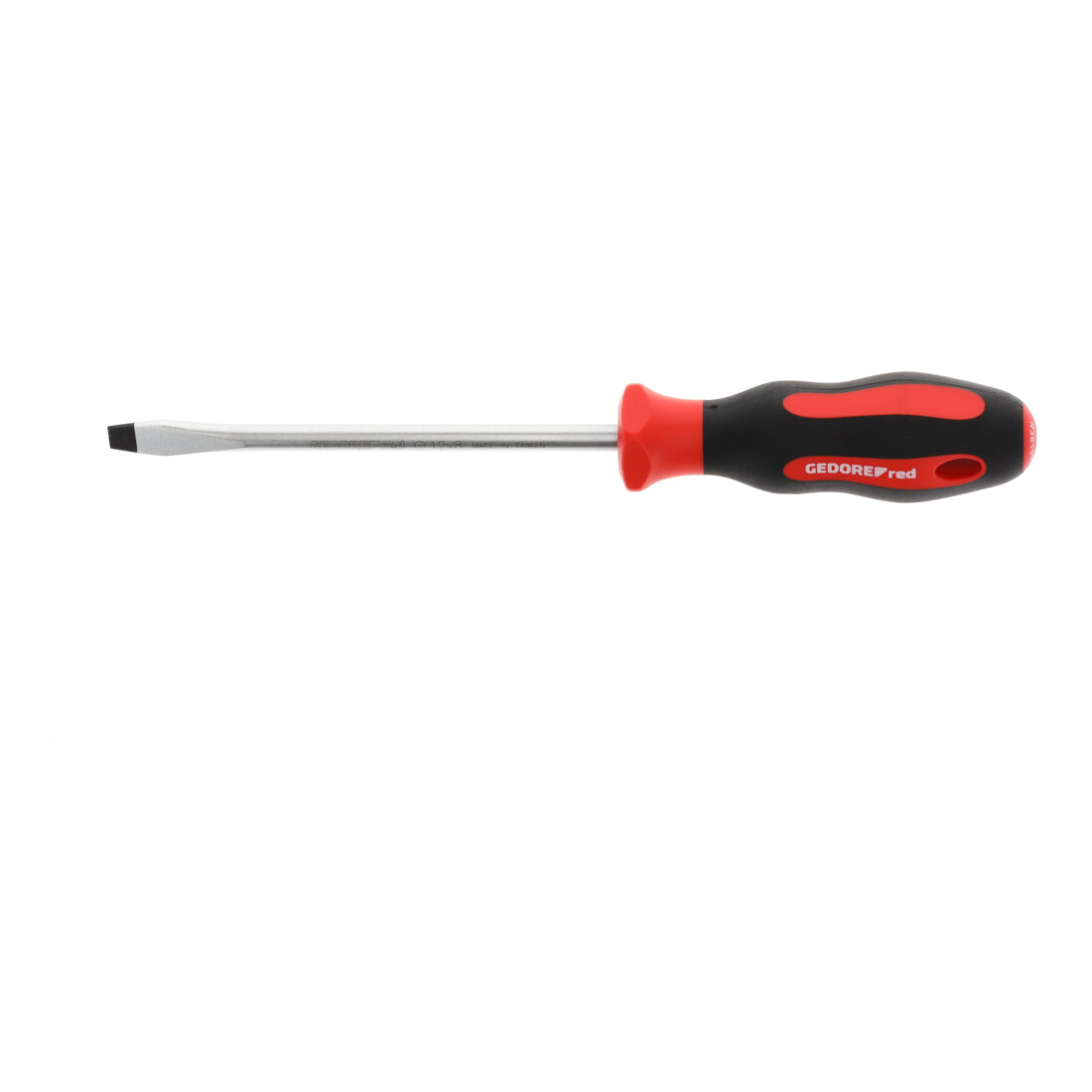Gedore red Schraubendreher Schlitz, Schraubenzieher, 2-Komponenten-Griff, Länge 272 mm, Werkzeug, R38100829, Stahl