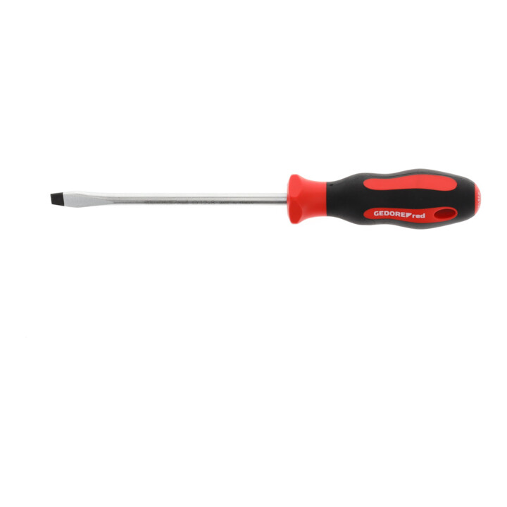 Gedore red Schraubendreher Schlitz, Schraubenzieher, 2-Komponenten-Griff, Länge 272 mm, Werkzeug, R38100829, Stahl