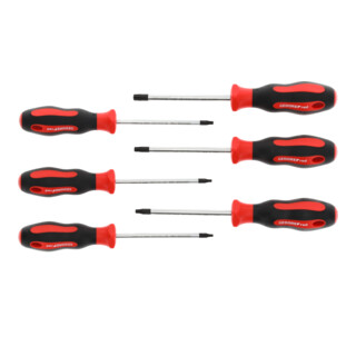 Gedore red Schraubendreher-Set 6-teilig, Schraubenzieher-Satz TX, 2-Komponenten-Griff, Stahl, Werkzeug, R38402006