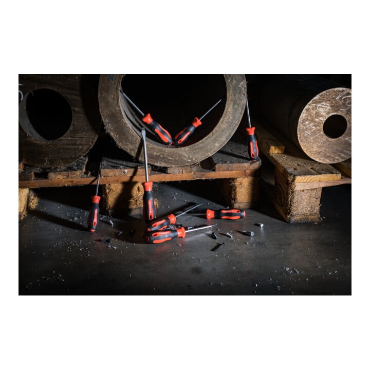 Gedore red Schraubendreher-Set 6-teilig, Schraubenzieher-Satz TX, 2-Komponenten-Griff, Stahl, Werkzeug, R38402006