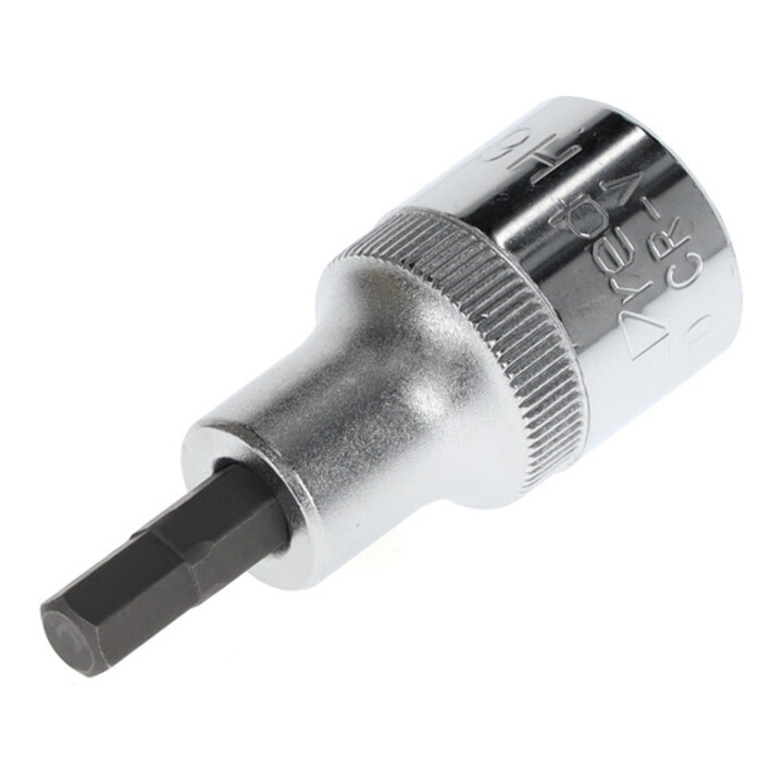 Gedore red Schraubendrehereinsatz Bit 6-kant, SW 6 mm, 1/2'' 12,5 mm, Schraubenziehereinsatz, Werkzeug, R62550610, Stahl