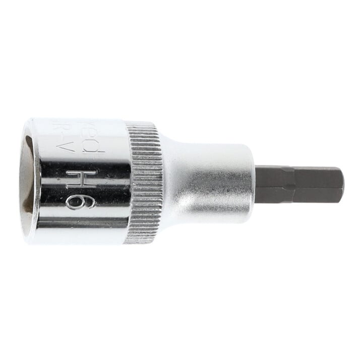 Gedore red Schraubendrehereinsatz Bit 6-kant, SW 6 mm, 1/2'' 12,5 mm, Schraubenziehereinsatz, Werkzeug, R62550610, Stahl
