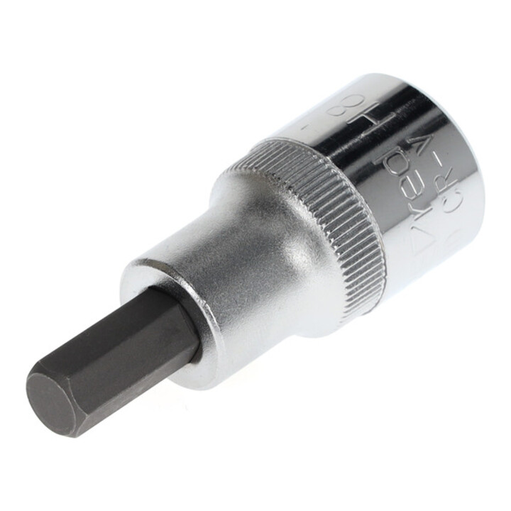 Gedore red Schraubendrehereinsatz Bit 6-kant, SW 8 mm, 1/2'' 12,5 mm, Schraubenziehereinsatz, Werkzeug, R62550810, Stahl