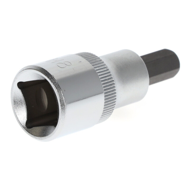 Gedore red Schraubendrehereinsatz Bit 6-kant, SW 8 mm, 1/2'' 12,5 mm, Schraubenziehereinsatz, Werkzeug, R62550810, Stahl